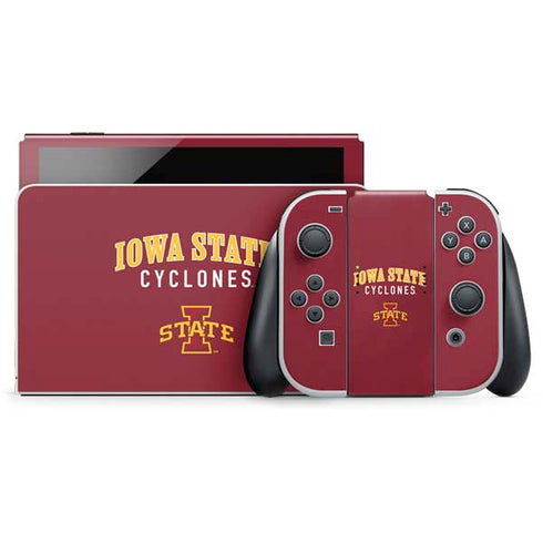 Iowa State University Collegiate Text Nintendo Switch OLED (2021) Skin